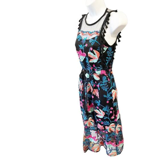 NEW Anthropologie Eva Franco Stevie Tasseled Lace Dress Size 0 Petite - Picture 6 of 13